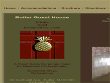 Tablet Screenshot of butlerguesthouse.com